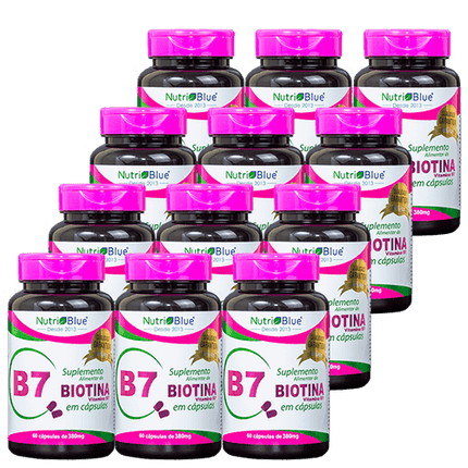 Nutriblue Biotin Supplement 60 Capsules of 380mg