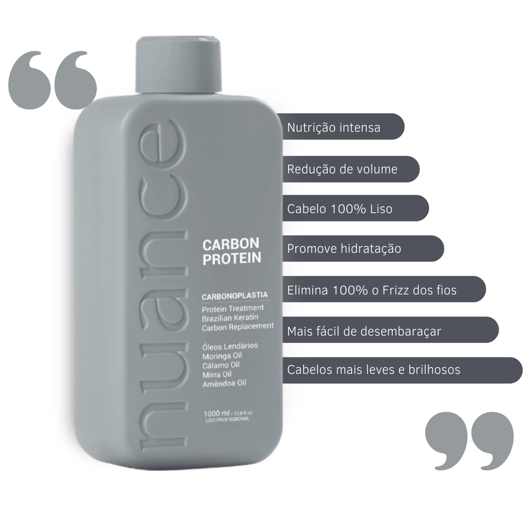 Nuance Professional Carbon Protein Carbonoplasty Protein Brazilian Treatment 1Kg/ 35.2 oz.