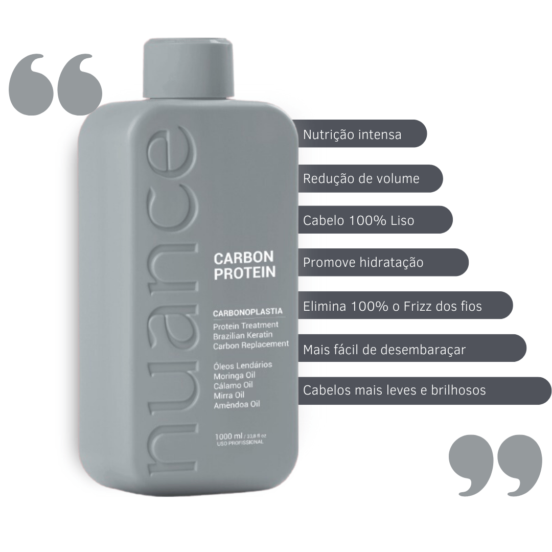 Nuance Professional Carbon Protein Carbonoplasty Protein Brazilian Treatment 1Kg/ 35.2 oz.