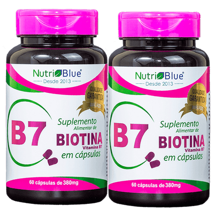 Nutriblue Biotin Supplement 60 Capsules of 380mg