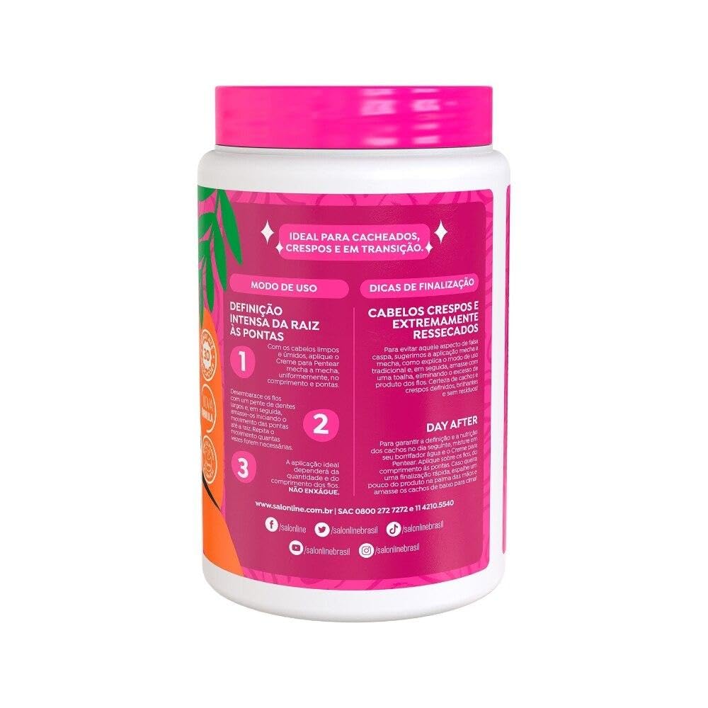 Linha Tratamento (Creme Para Pentear) Salon Line - Definicao Intensa 1000 Gr - (Salon Line Treatment (Combing Cream) Collection - Intense Definition Net 35.27 Oz)
