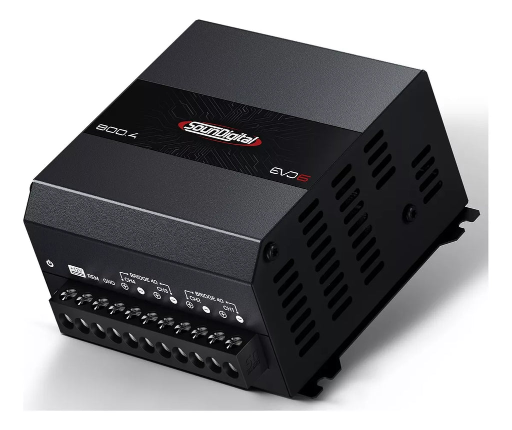Soundigital SD800.4D EVO 6 Amplifier Audio Car 4 Channels 800 Watts RMS 4 ohms