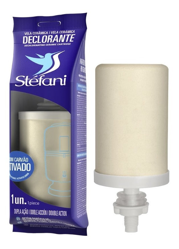 Stéfani Double Action Clay Filter Candle with Activated Carbon