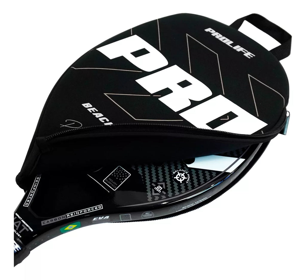 Beach Tennis Freestyle Racket 3k Carbon Original Prolife Gray