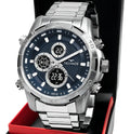 Technos Men's BJ4060AA/1A Silver Ana-Digi Watch