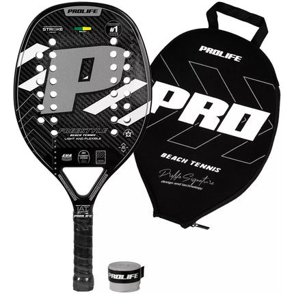 Beach Tennis Freestyle Racket 3k Carbon Original Prolife Red