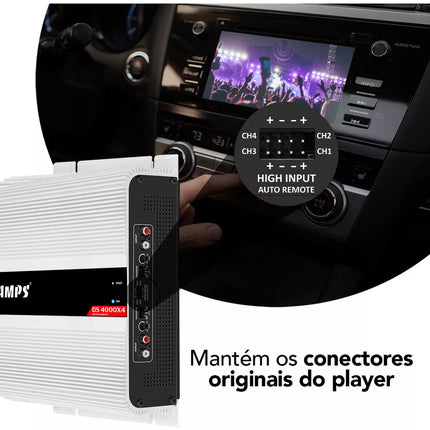 Taramps DS4000X4 Car Audio Amplifier  2 ohms 4000 Watts RMS