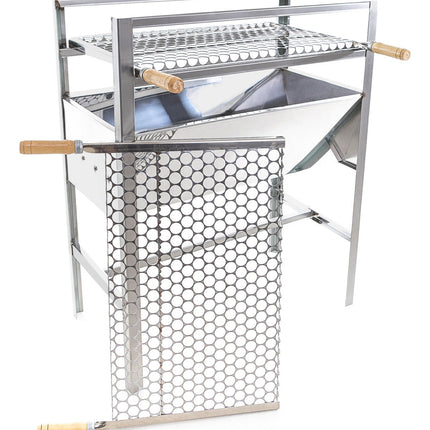Large Portable Stainless Steel Barbecue Grill Includes 2 Grills