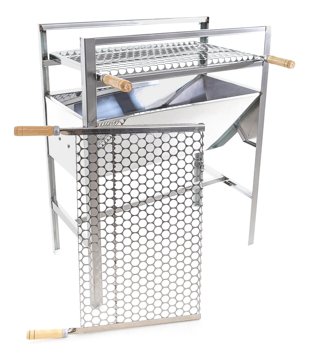 Large Portable Stainless Steel Barbecue Grill Includes 2 Grills