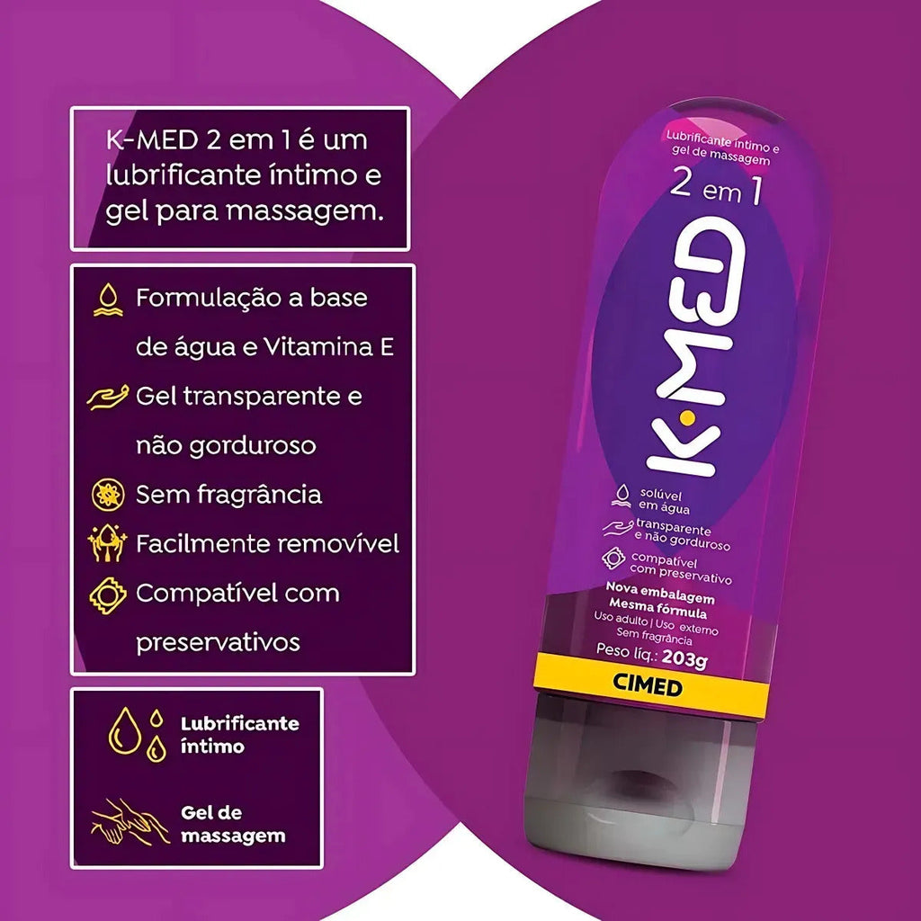 K-MED personal lubricant kit with neutral, hot, and ice lubricants in three 200g bottles on white background