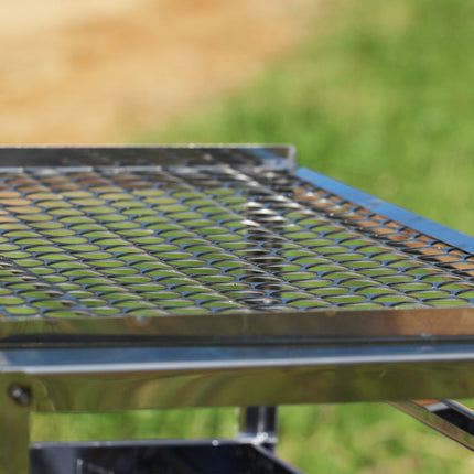 Large Portable Stainless Steel Barbecue Grill Includes 2 Grills