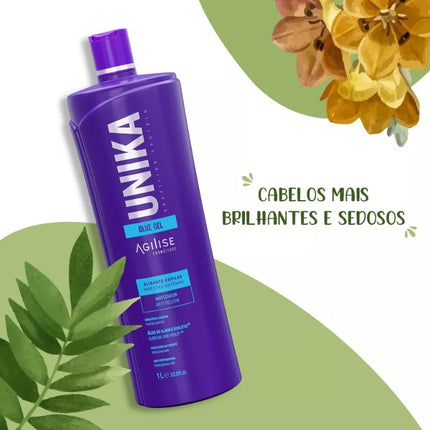 Agilise Unika Blue Gel Brazilian Protein 1000ml/ 33.8 fl.oz.