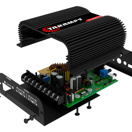 Taramps TS400X4 Black Amplifier Module 400 Watts RMS Digital  4 Channels 2 Ohms Stereo Audio Wire and RCA Input Power for Car Motorcycle Truck Automotive Sound