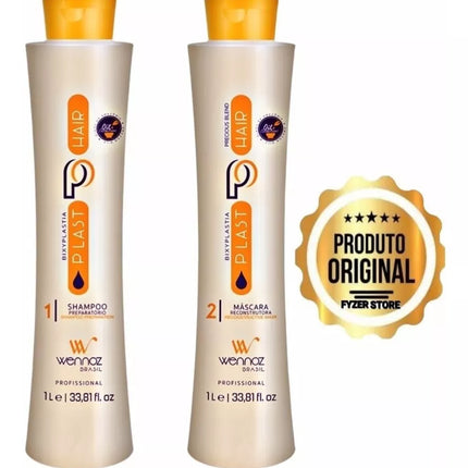 Wennoz Brasil Honma Tokyo Bixyplastia Kit Plast Hair 2x1000ml/33.8 fl.oz.