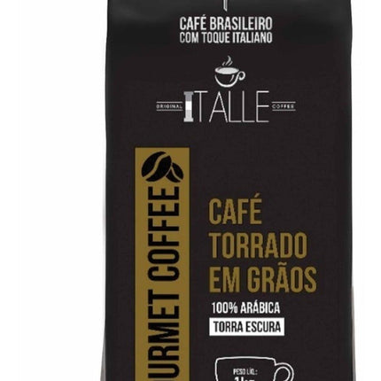 Roasted Coffee Beans Espresso Arabica Dark Roast Beans 1kg Gourmet Cafe Italle