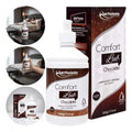 Water-based, edible lubricant by BuyBrazil, Beijável Comfort Lub La Pimienta in 500g chocolate flavor, shown in a sleek bottle.