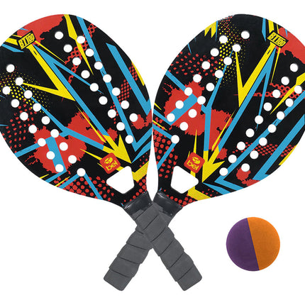 Kit 2 beach tennis rackets + 1 red Bel Bt100 ball