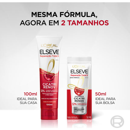 Elseve Total Repair Leave-in 5 Cicatri Renov 100ml/ 3.38 fl.oz.