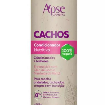 Apse Cosmetics SOS Cachos Kit Shampoo, Conditioner, Gelatin, Mask and Activator 5 Steps