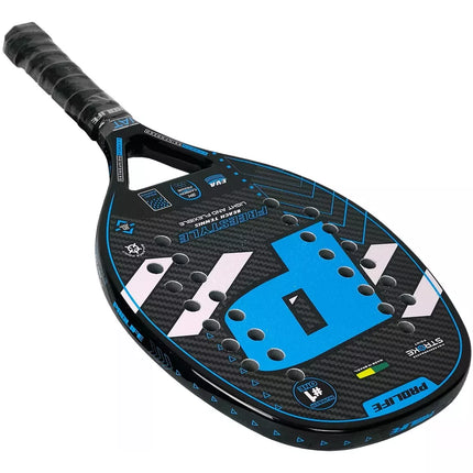 Beach Tennis Freestyle Racket 3k Carbon Original Prolife Blue