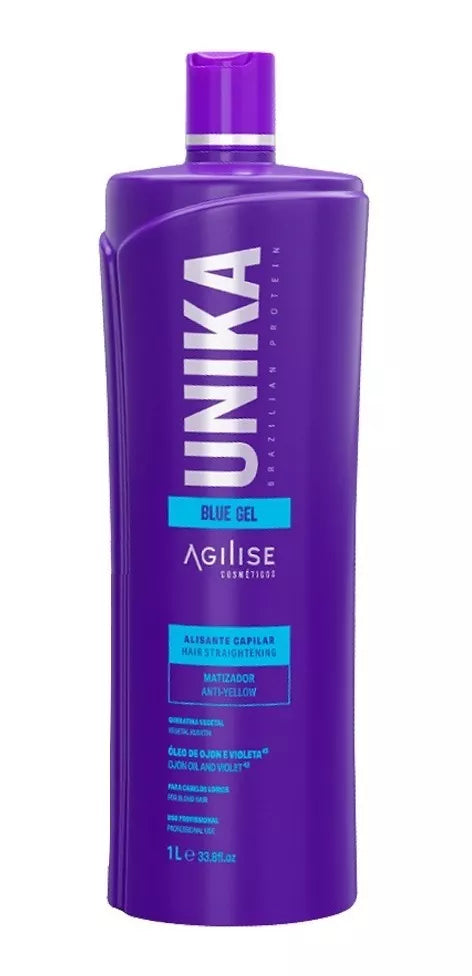 Agilise Unika Blue Gel Brazilian Protein 1000ml/ 33.8 fl.oz.