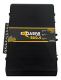 Exclusive  XA800.4 Amplifier Sound Car 800 Watts Rms 4 Channels