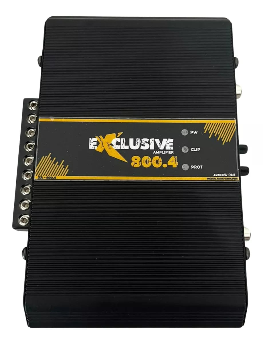 Exclusive  XA800.4 Amplifier Sound Car 800 Watts Rms 4 Channels