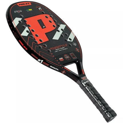 Beach Tennis Freestyle Racket 3k Carbon Original Prolife Red