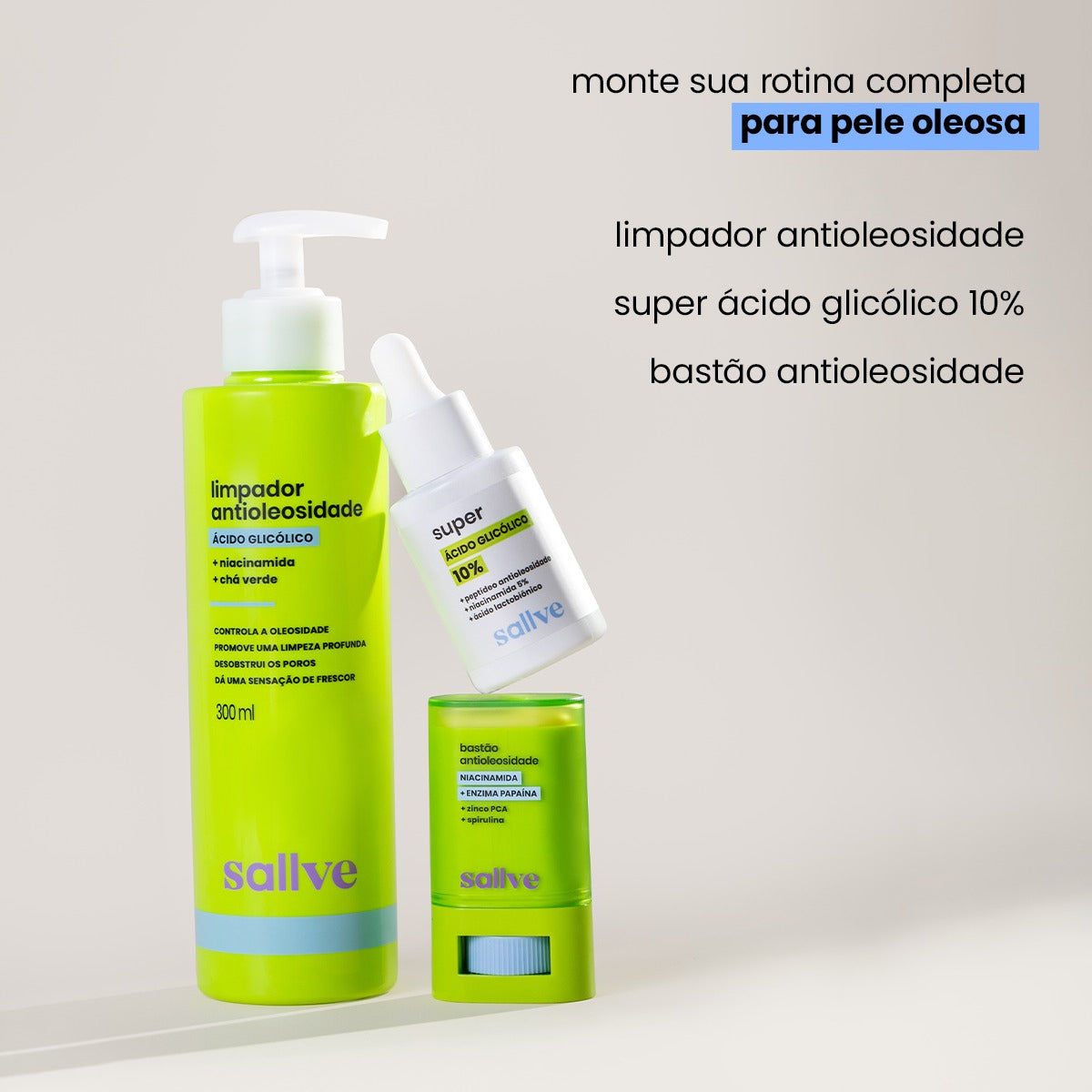 Sallve Anti-Oiliness Stick 15g With Niacinamide