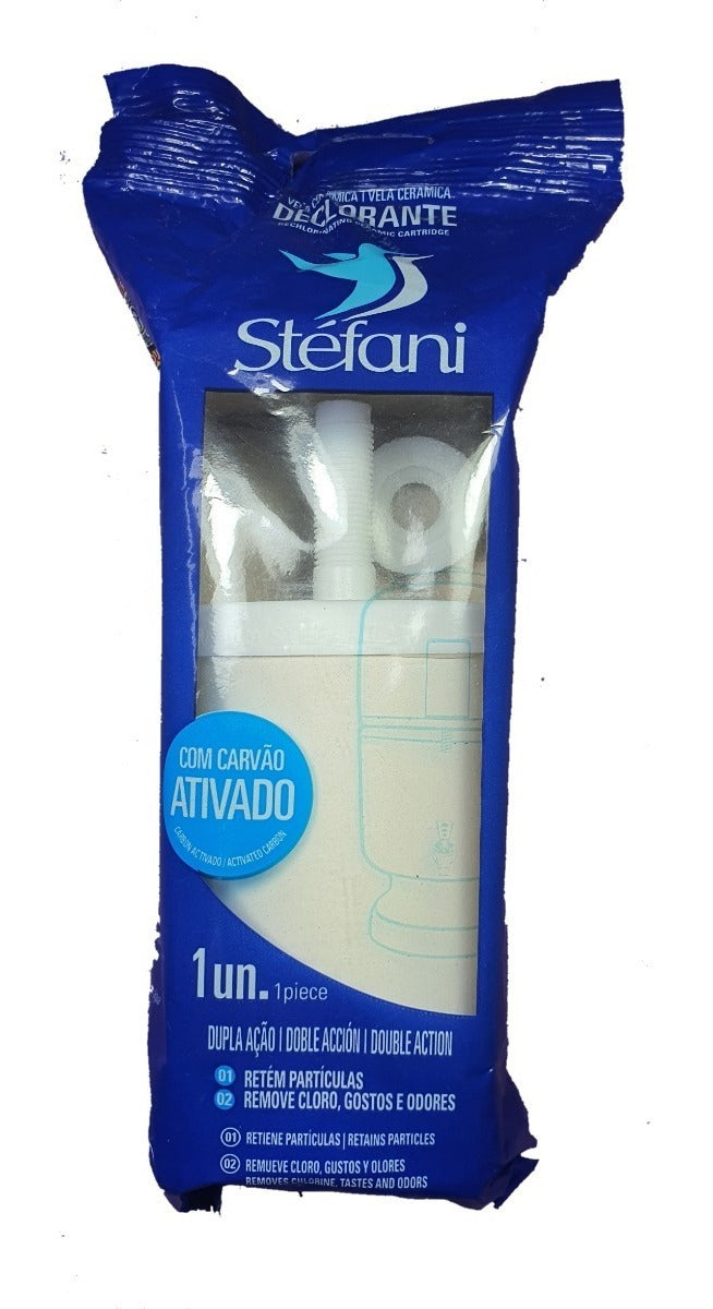Stéfani Double Action Clay Filter Candle with Activated Carbon