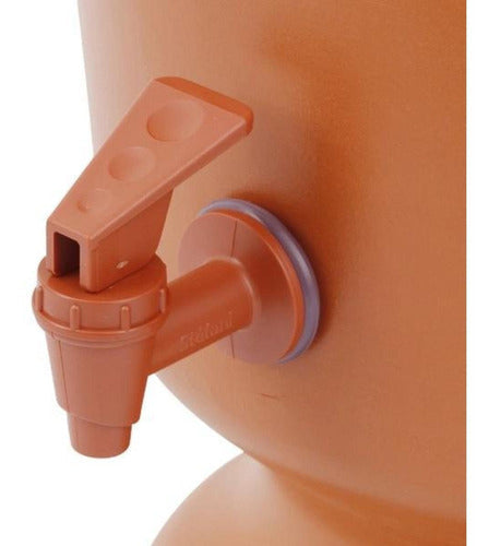 Water Filter Tap for Clay Filter Clic Stefani - Brown