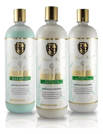 Robson Peluquero Kit Hamamelis Tea Tree Shampoo, Mask and Shampoo For Hair Strength 3x1000ml/33.8 fl.oz.