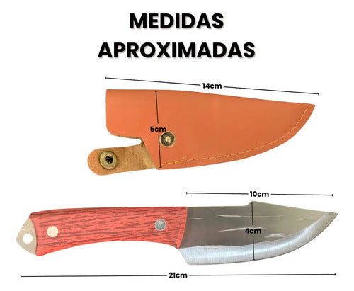 Kit Com 2 Unidades De Facas Tática Artesanal Full Tang