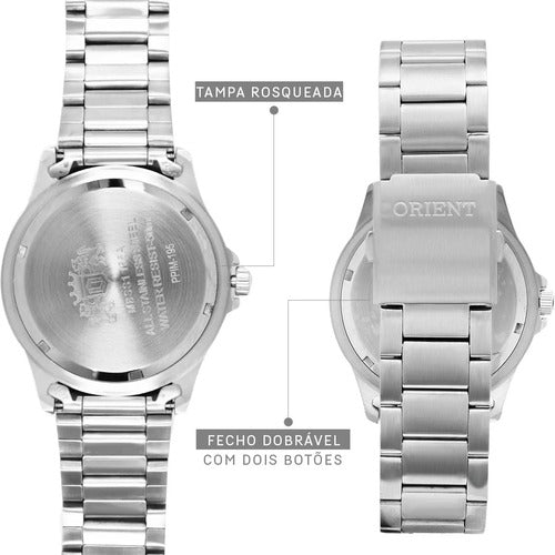 Relógio Masculino Orient Prata Mbss1155ad2sx