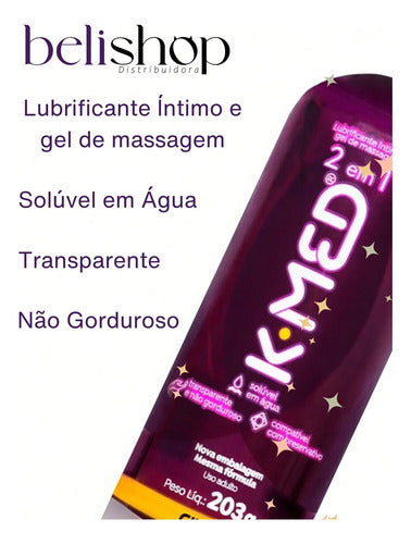 BuyBrazil K-Med Neutral Water-Based Intimate Gel, 203g personal lubricant with soothing, odorless water-based formula.