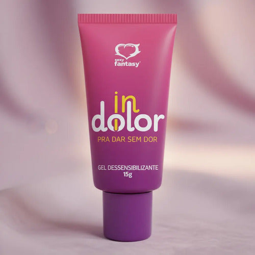 Sexy Fantasy IN DOLOR Desensitizing Anal Gel Lubricant with Aloe, 15g, personal lubricant for comfort and ease during anal intimacy.