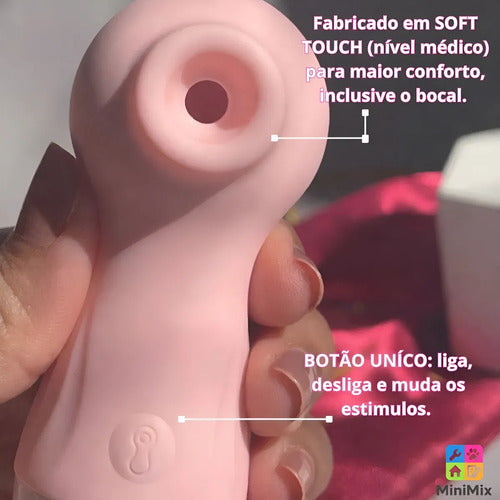 Gel lubrificante íntimo K-med com sugador recarregável, ideal para uso confortável e seguro, com embalagem visível na imagem.