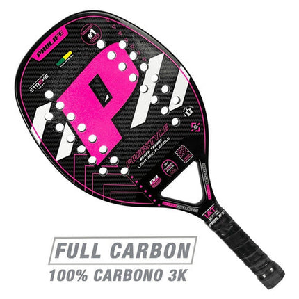 Beach Tennis Freestyle Racket 3k Carbon Original Prolife Blue
