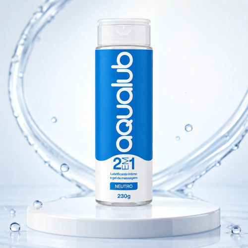 K-Med Neutral Water-Based Intimate Gel, 203g personal lubricant by BuyBrazil, shown in a clear container with gel inside
