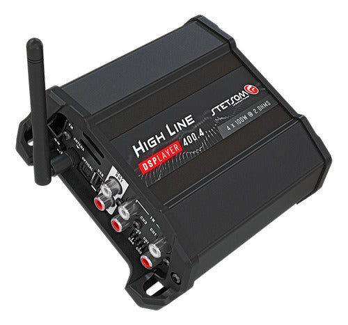 Stetsom Hl400.4 DS Player Amplifier Audio Car Dsp Bt Usb Fm Fio E Rca