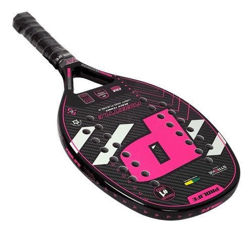 Beach Tennis Freestyle Racket 3k Carbon Original Prolife Red