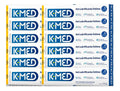 K-MED Water-Based Intimate Gel personal lubricant multipack with 12 tubes of 50g each, ideal for sensitive skin and comfortable use.