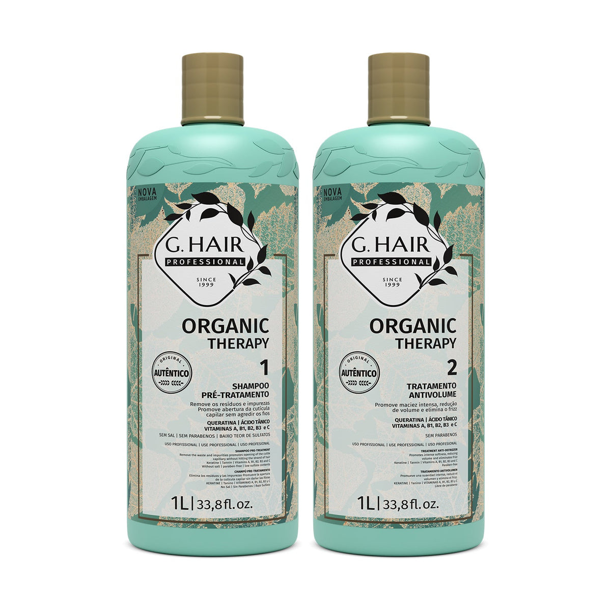 G.Hair Progressive Formaldehyde Free Organic Therapy Kit 2x1000ml/33.8 fl.oz.
