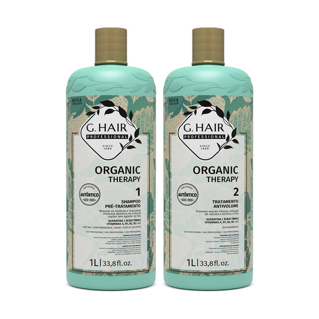 G.Hair Progressive Formaldehyde Free Organic Therapy Kit 2x1000ml/33.8 fl.oz.