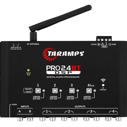 Wireless Audio Control Redefined: Taramps Pro 2.4 BT 4-Channel Bluetooth Processor