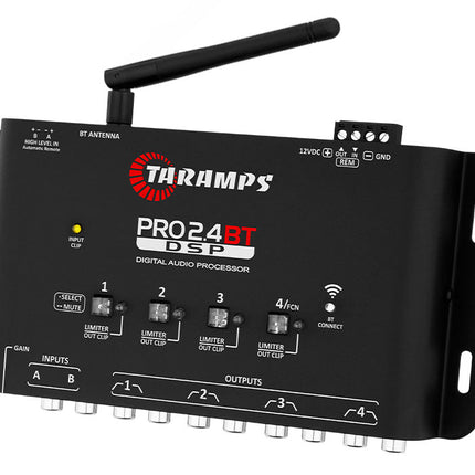 Wireless Audio Control Redefined: Taramps Pro 2.4 BT 4-Channel Bluetooth Processor