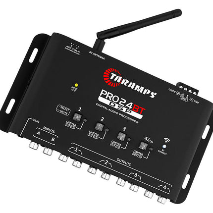 Wireless Audio Control Redefined: Taramps Pro 2.4 BT 4-Channel Bluetooth Processor