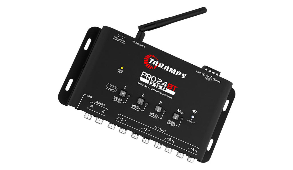 Wireless Audio Control Redefined: Taramps Pro 2.4 BT 4-Channel Bluetooth Processor