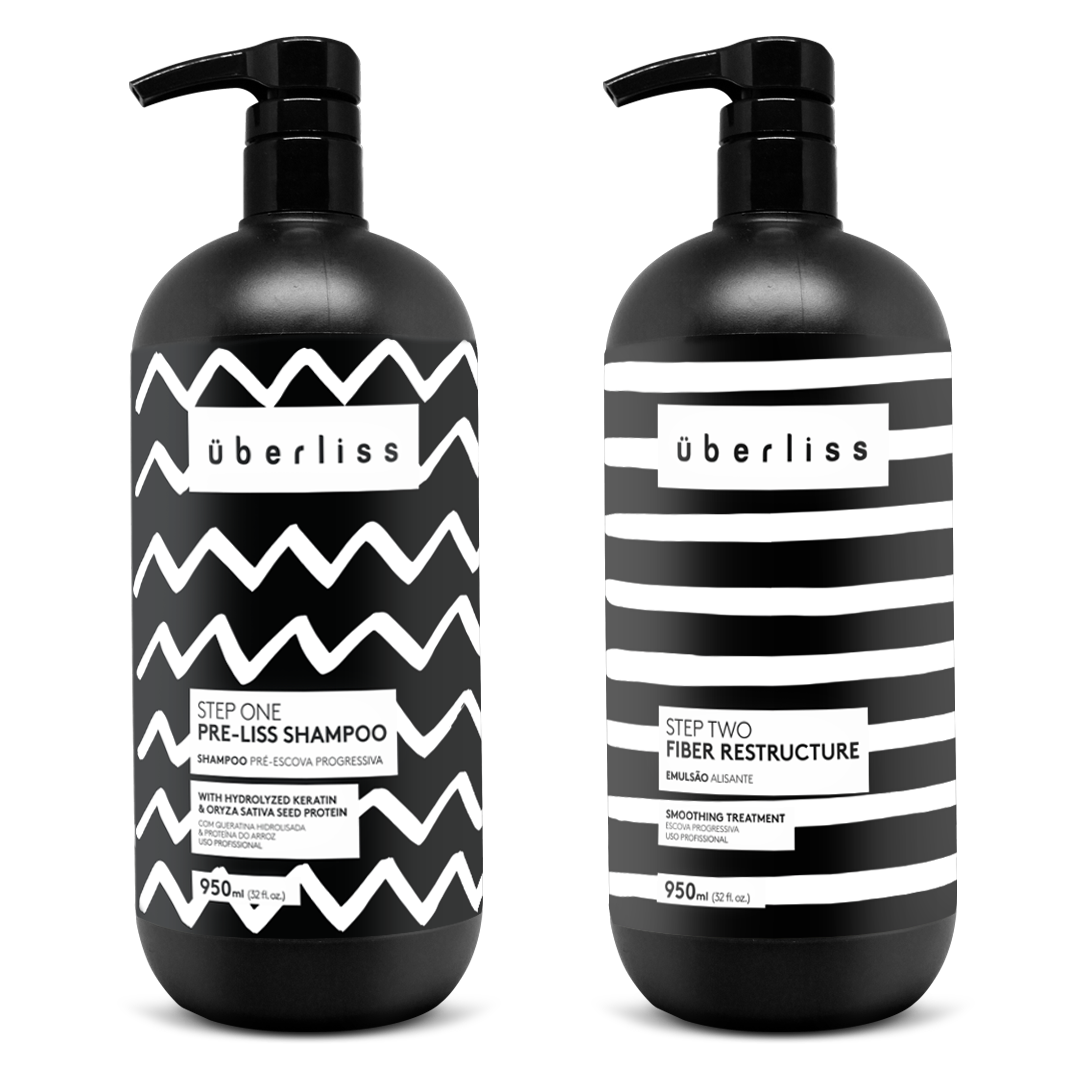 Avlon Uberliss Kit Progressive Brush Without Formaldehyde 2x950ml/32.11fl.oz.