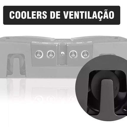 Banda Electra Bass 12K Amplifier Audio Car 12.000 Watts RMS 1 ohm - BuyBrazil